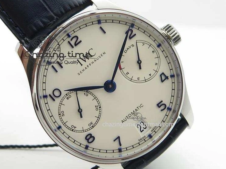 MIROTIME 0711 EasyCare Portuguese Real PR IW500705 ZF 1:1 Best Edition On Blue Leather Strap A52010 V 7310